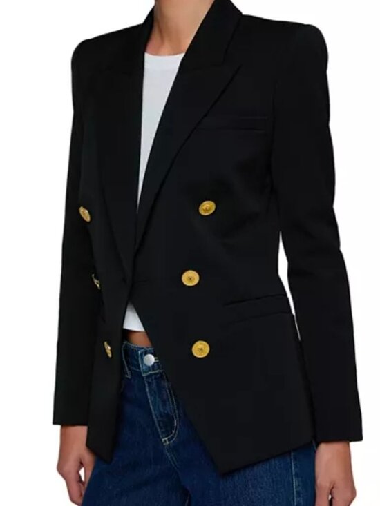 L'AGENCE Jackets & Blazers - NWT Black L'AGENCE Kyomi Double Breasted Blazer Size 8